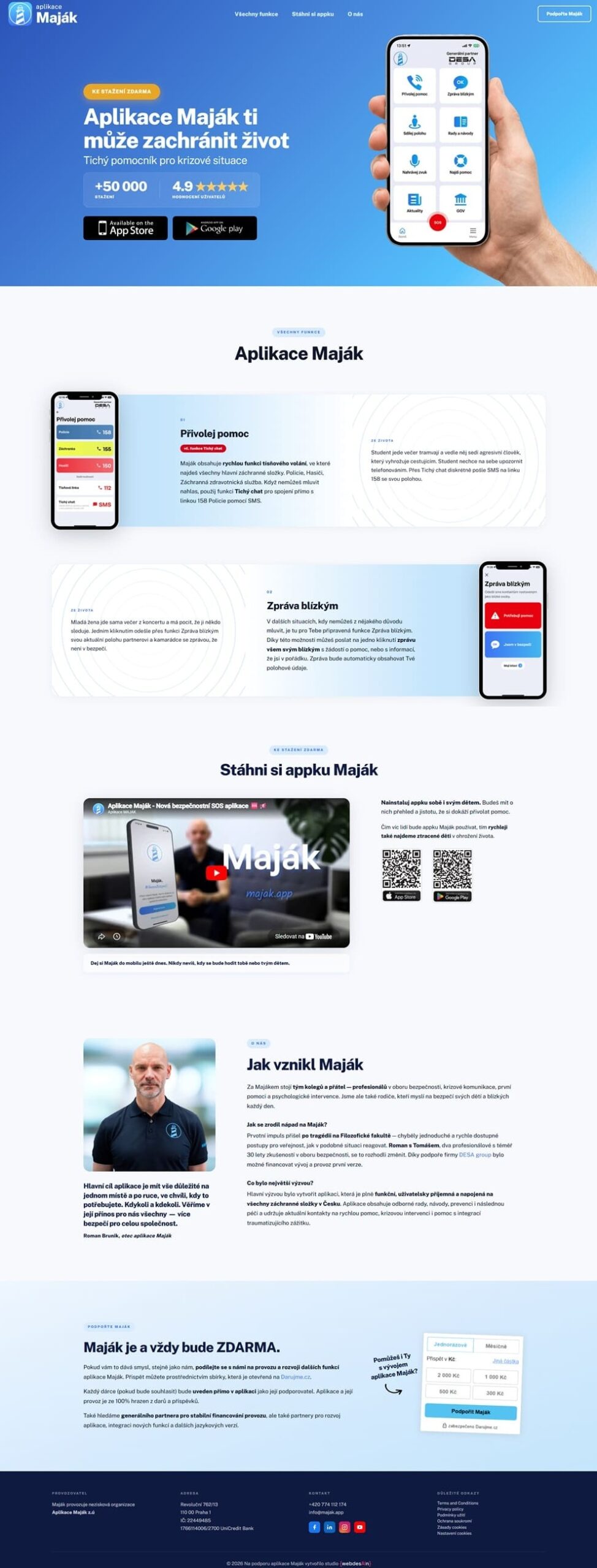 Strategický web - ukázka tvorby